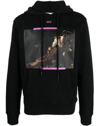 Off-White c/o Virgil Abloh - Arrow Caravaggio St. Fran Slim Fit Hoodie Ombb097S23Fle0031034" - Lyst