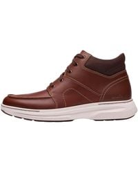 Clarks - Craftwell Mid Boots "Dark Tan Leather" 26184707" - Lyst