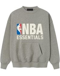 Fear Of God - Nba Sports Fit Crewneck Sweatshirt "Concrete Heather" 192Nb256502F" - Lyst