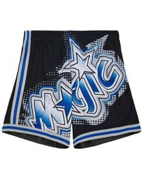 Mitchell & Ness - Big Face 7.0 Fashion Shorts "Nba Magic" Pshr5906 Omayypppblck" - Lyst