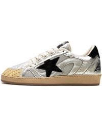 Golden Goose - Ball Star Double Quarter With Waves Laminated And Net Upper Suede Star And Heel Gmf00556.F005687.60246" - Lyst