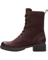 Clarks - Hearth Maye Boot "Dark Nubuck" 26179618" - Lyst
