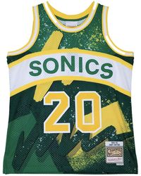 Mitchell & Ness - Hyper Hoops Swingman Jersey "Nba Supersonics 94 Gary Payton" Tfsm1253 Ssu94Gpagren" - Lyst