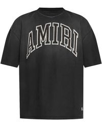 Amiri - Vintage Embroidered Logo T-Shirt "Vintage Amjyte1052 001" - Lyst