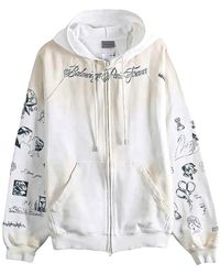 Balenciaga - Raglan Sleeve Zip-Up Hoodie A0016Vtuvt69000" - Lyst
