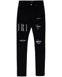 Amiri - Crystal Core Logo Jeans Amdnsy1020 018" - Lyst