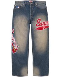 Supreme - Mitchell & Ness Atlanta Braves Loose Fit Jean "Ss26 - Lyst