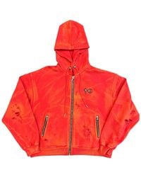 THUG CLUB - Tc Two-Tone Washed Zip-Up Hoodie Tc26Ss0401" - Lyst
