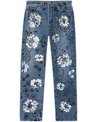 DENIM TEARS - Irak Levi's 501 Wreath Logo Jeans "Light Wash Vintage Dt294" - Lyst