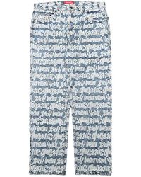 Supreme - Fat Tip Jacquard Regular Jeans "Ss22 - Lyst