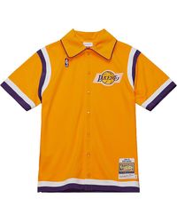 Mitchell & Ness - Nba Authentic Shooting Shirt Lakers 1987 Kurt Rambis Assh5450 Lal87Kragold" - Lyst