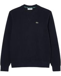 Lacoste - Relaxed Fit Pique Crew Neck Sweatshirt "Abysm" Sf5245 51 Hde" - Lyst