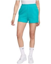 Nike - Sportswear Chill Knit High-Waisted Slim 3 Ribbed Shorts "Dusty Cactus" Fn3674 345" - Lyst