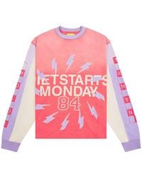 DIET STARTS MONDAY - Bolt Panel Long Sleeve T-Shirt Dsm Fw26 053" - Lyst
