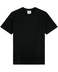 CASABLANCA - Crystal Monogram Logo Short Sleeve T‑Shirt P26 Jts 001 10" - Lyst