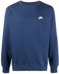 Nike - Sportswear Club Fleece Crew "Midnight" Bv2662 410" - Lyst