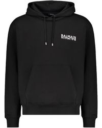 Balmain - Logo Cotton Hoodie Gh6Jr090Bb04 Eab" - Lyst