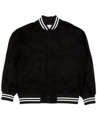 supreme suede varsity jacket