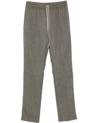 Rick Owens - Drawstring Slim Long Pants Melange" Ru02F4390 Wbi 79" - Lyst