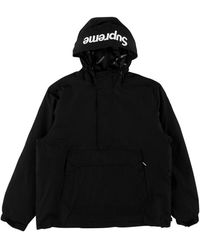 Supreme - Hooded Logo Half Zip Pullover "Fw17" Su3766" - Lyst
