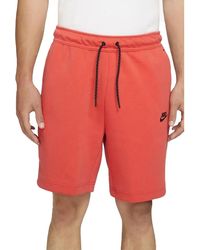Nike - Sportswear Tech Fleece Shorts "Lobster" Cu4503 605" - Lyst