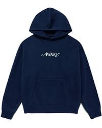 AWAKE NY - Classic Logo Hoodie Awk Fw24 Hd303 Nvy" - Lyst