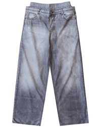 Acne Studios - Printed Tromp L'Oeil Trousers Ak0918902" - Lyst