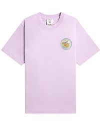 CASABLANCA - The Four Elements Short Sleeve T‑Shirt "Lilac" Ms25 Jts 001 09" - Lyst