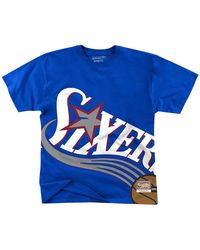 Mitchell & Ness - Nba Big Face Short Sleeve T-Shirt "Philadelphia 76Ers - Lyst