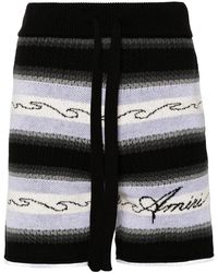 Amiri - Wave Baja Stripe Shorts Amknsh1016 001" - Lyst
