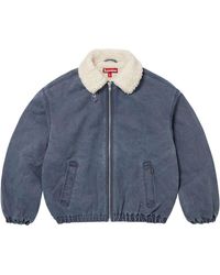 Supreme - Faux Sherling Lined Bomber Jacket "Fw25 - Lyst
