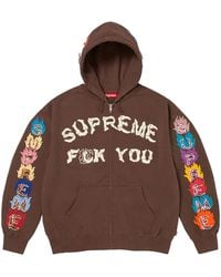 Supreme - F* You Zip Up Hooded Sweatshirt "Fw26 - Lyst