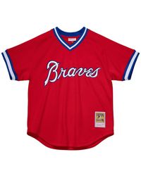 Mitchell & Ness - Authentic Bp Jersey Pullover "Mlb Braves 1980 Dale Murphy" Abpj3074 Abr80Dmuscar" - Lyst