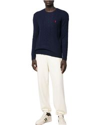 Polo Ralph Lauren - Long-Sleeve Cable Knit Crewneck Sweater 710876762002" - Lyst