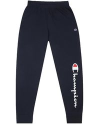 Champion - Powerblend Fleece Jogger Script Logo Pants Gf22H 586296Nyc" - Lyst