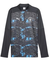 PUMA - Mcfc Prematch 1/4 Zip Top 779156 74" - Lyst