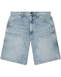 Carhartt - Double Knee Denim Shorts Heavy Worn Bleached" I034867 01 Wu" - Lyst