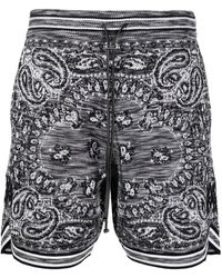 Amiri - Space Dye Bandana Shorts Ps23Mkb004 001" - Lyst