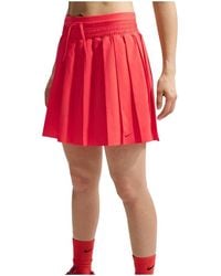Nike - Sportswear Mid-Rise Pleated Skirt "Light Crimson Light Crimson" If0589 696" - Lyst