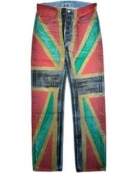 DENIM TEARS - Levi's 501 Empire Windrush Logo Jeans "Multi" Dt375" - Lyst