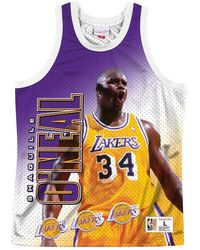 Mitchell & Ness - Nba Behind The Back Jersey "Los Angeles Lakers Shaq" Mstkmi19002 Lalwhitson" - Lyst