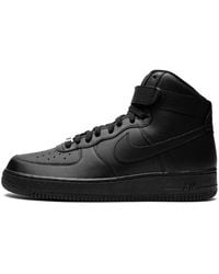 Nike - Air Force 1 High '07 "triple Black" Shoes - Lyst