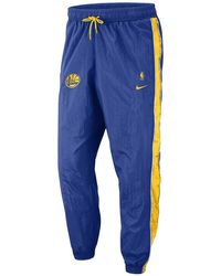 Nike - Nba Golden State Warriors Athletic Track Pants Av6734 495" - Lyst