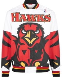 Mitchell & Ness - Authentic Warm Up Jacket "Nba Atlanta Hawks 95-96" Awjkgs18051 Ahawhit95" - Lyst