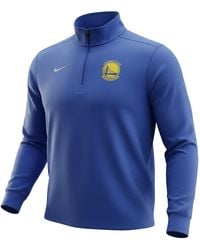 Nike - Nba Golden State Warriors Solid Element Top Long Sleeve T-Shirt "Royal" M53501 Royal" - Lyst