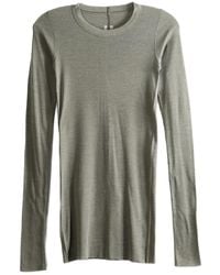 Rick Owens - Rib Long-Sleeve T-Shirt "Dust" Rp02F5202 Rjsw 34" - Lyst