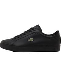 Lacoste - Powercourt Graphic Leather Sneakers 50Sma0152-02H" - Lyst