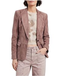 Brunello Cucinelli - Suede Blazer "Dusty" Brun1601" - Lyst