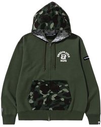 A Bathing Ape - X Undefeated Color Camo Zip-Up Hoodie 072" - Lyst