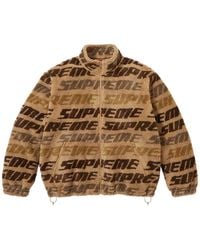 Supreme - Repeat Jaquard Fleece Jacket "Fw26 -Tan" Su28445" - Lyst